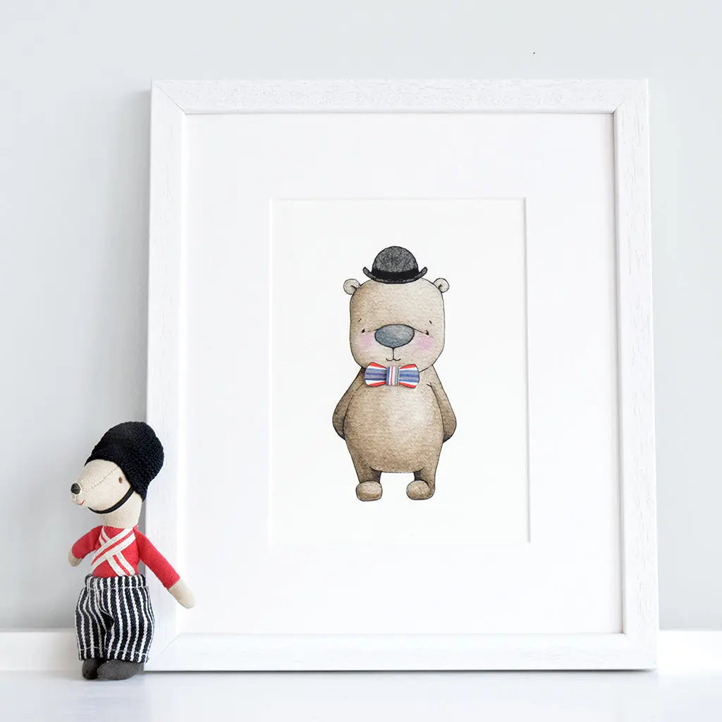 Picture "london gent"-Nursery art-Daisy & Bump-Blue Almonds-London-South Kensington