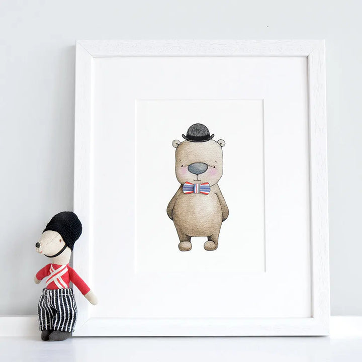 Picture "london gent"-Nursery art-Daisy & Bump-Blue Almonds-London-South Kensington