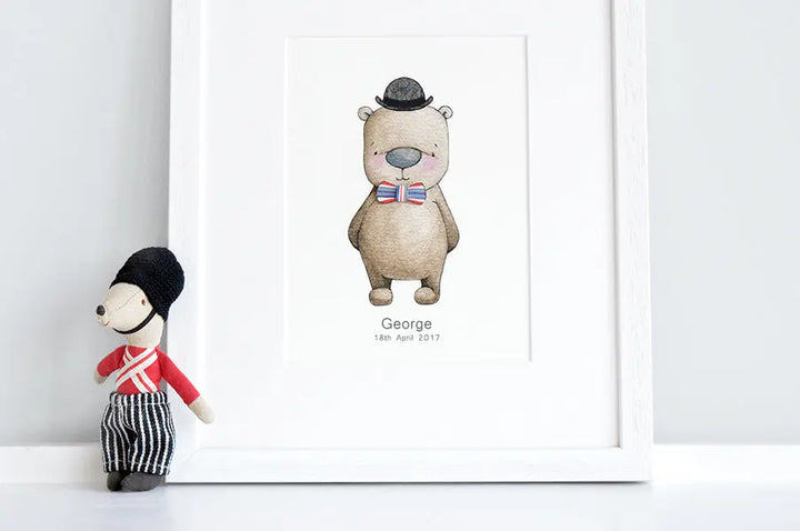 Picture "london gent"-Nursery art-Daisy & Bump-Blue Almonds-London-South Kensington
