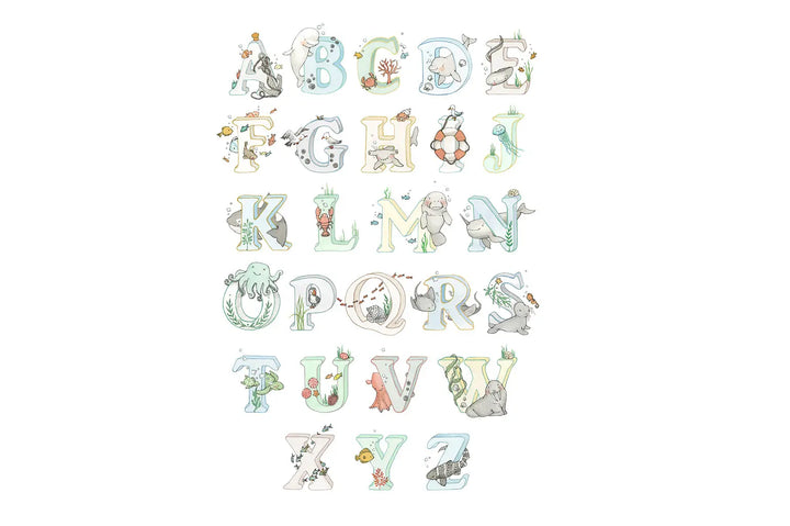 Blue Almonds Ltd Copy of Picture "ocean name" blue Daisy & Bump
