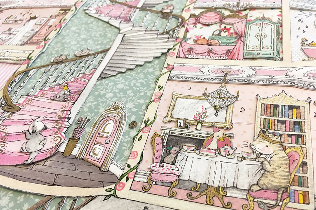 Picture "princess palace" XL-Nursery art-Daisy & Bump-Blue Almonds-London-South Kensington