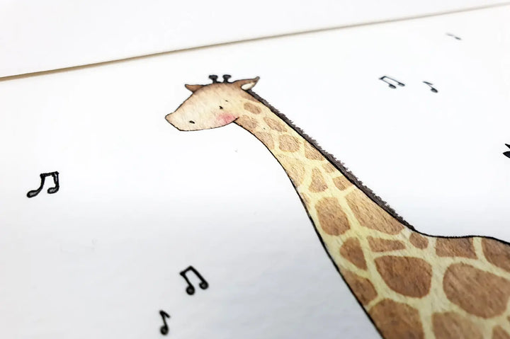 Picture "safari parade"-Nursery art-Daisy & Bump-Blue Almonds-London-South Kensington