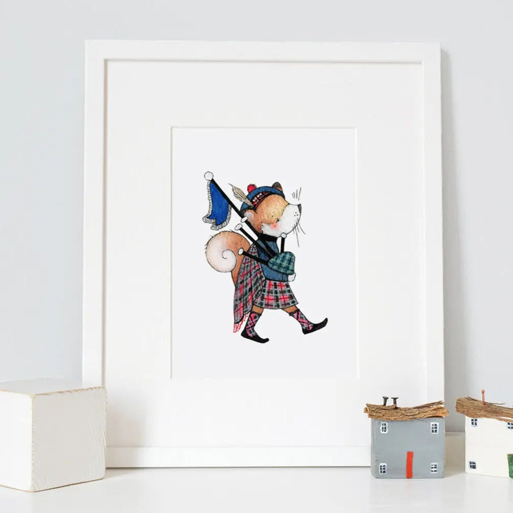 Picture "scottish guard fox"-Nursery art-Daisy & Bump-Blue Almonds-London-South Kensington