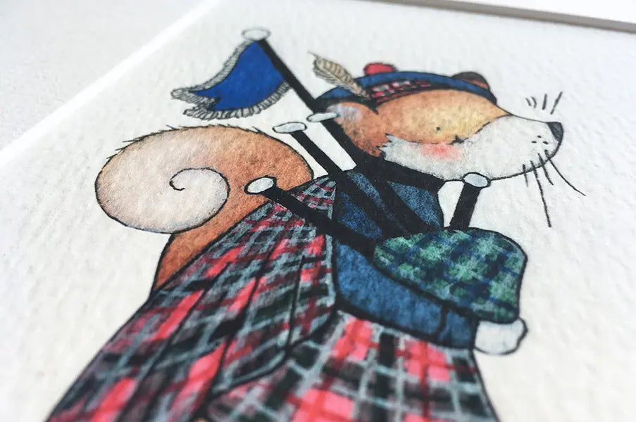 Picture "scottish guard fox"-Nursery art-Daisy & Bump-Blue Almonds-London-South Kensington