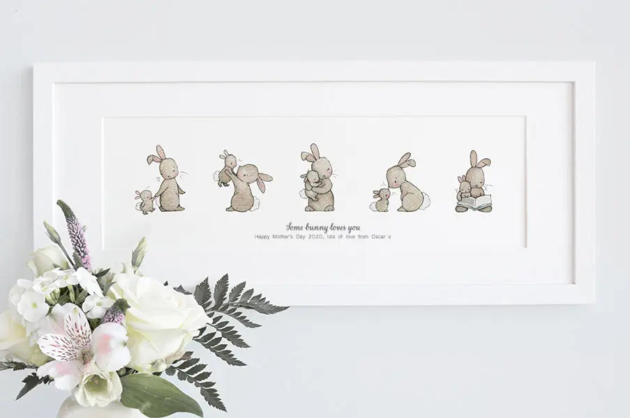 Blue Almonds Ltd Picture "some bunny loves you" Daisy & Bump