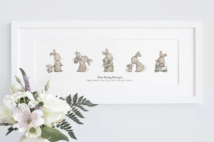 Blue Almonds Ltd Picture "some bunny loves you" Daisy & Bump