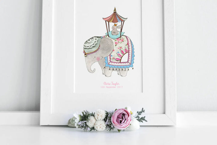 Picture "the royal rabbit"-Nursery art-Daisy & Bump-Blue Almonds-London-South Kensington