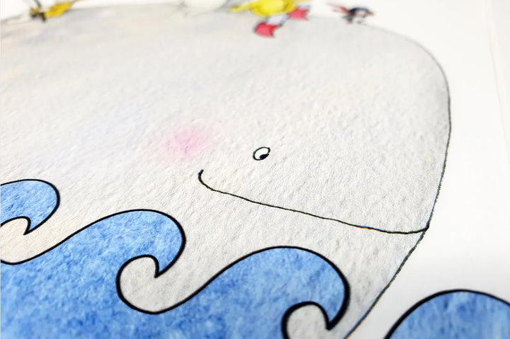 Picture "whale"-Nursery art-Daisy & Bump-Blue Almonds-London-South Kensington