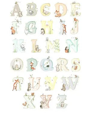 Picture "woodland name" neutral-Nursery art-Daisy & Bump-Blue Almonds-London-South Kensington