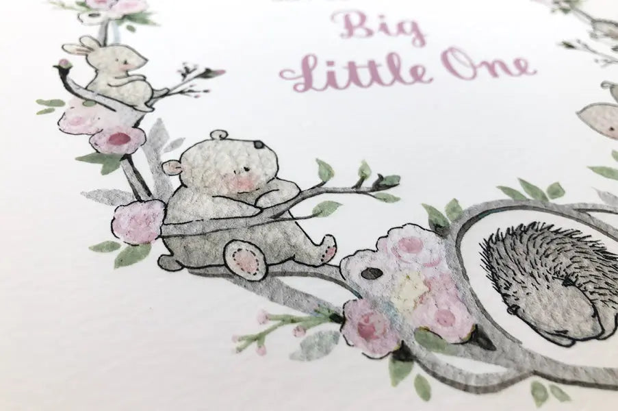 Picture set of 3 "florals"-Nursery art-Daisy & Bump-Blue Almonds-London-South Kensington