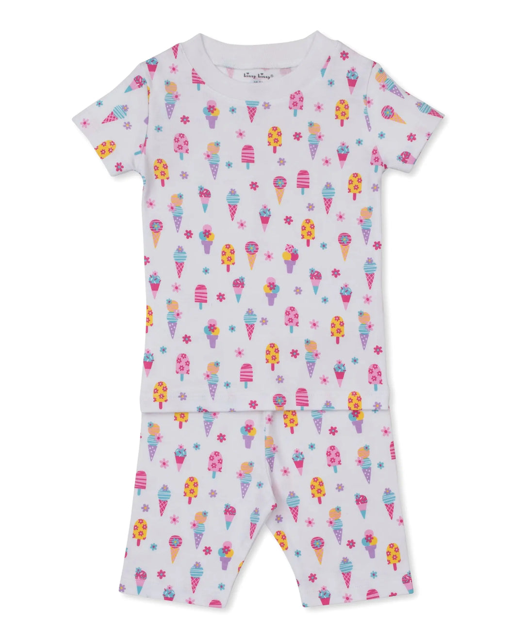 Blue Almonds Ltd PJs Popsicle Fun - Short PJ Set UK PRT - Multi Kissy Kissy