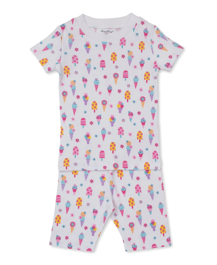 Blue Almonds Ltd PJs Popsicle Fun - Short PJ Set UK PRT - Multi Kissy Kissy