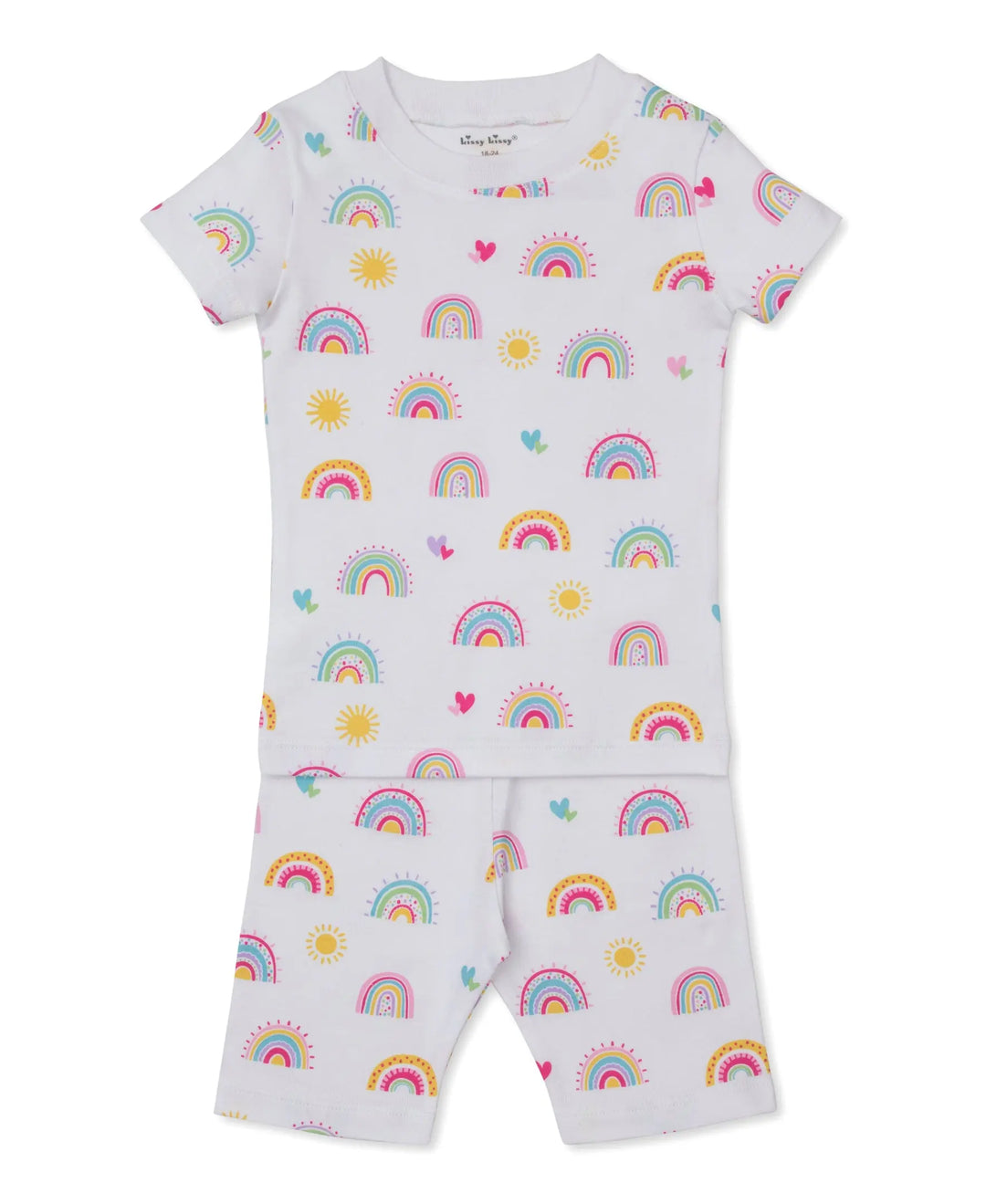 Blue Almonds Ltd PJs Rainbow Sunshine - Short PJ Set UK PRT - Multi Kissy Kissy