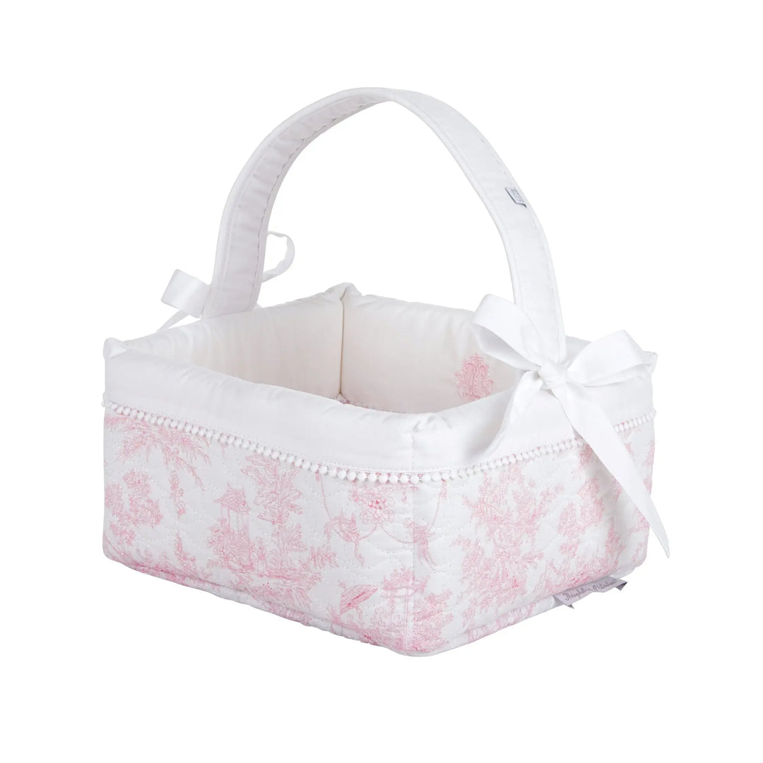 Blue Almonds Ltd Padded Vanity Basket  - Blue Garden Party Theophile & Patachou