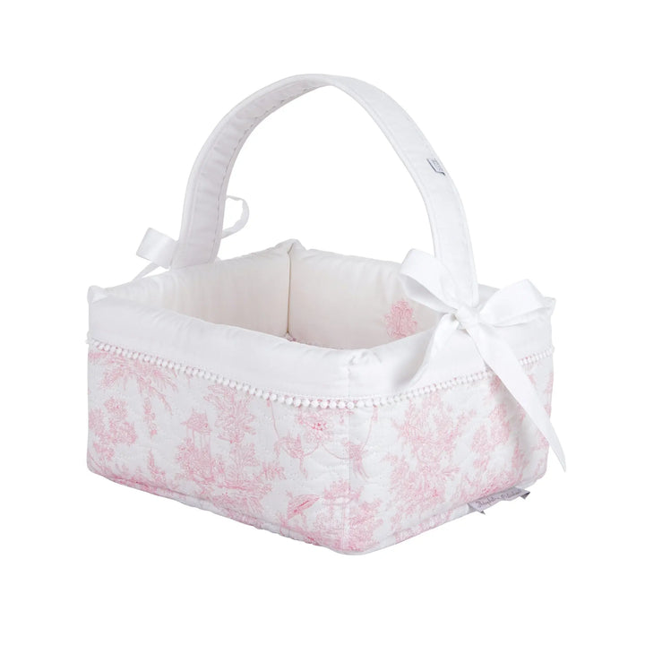 Blue Almonds Ltd Padded Vanity Basket  - Blue Garden Party Theophile & Patachou