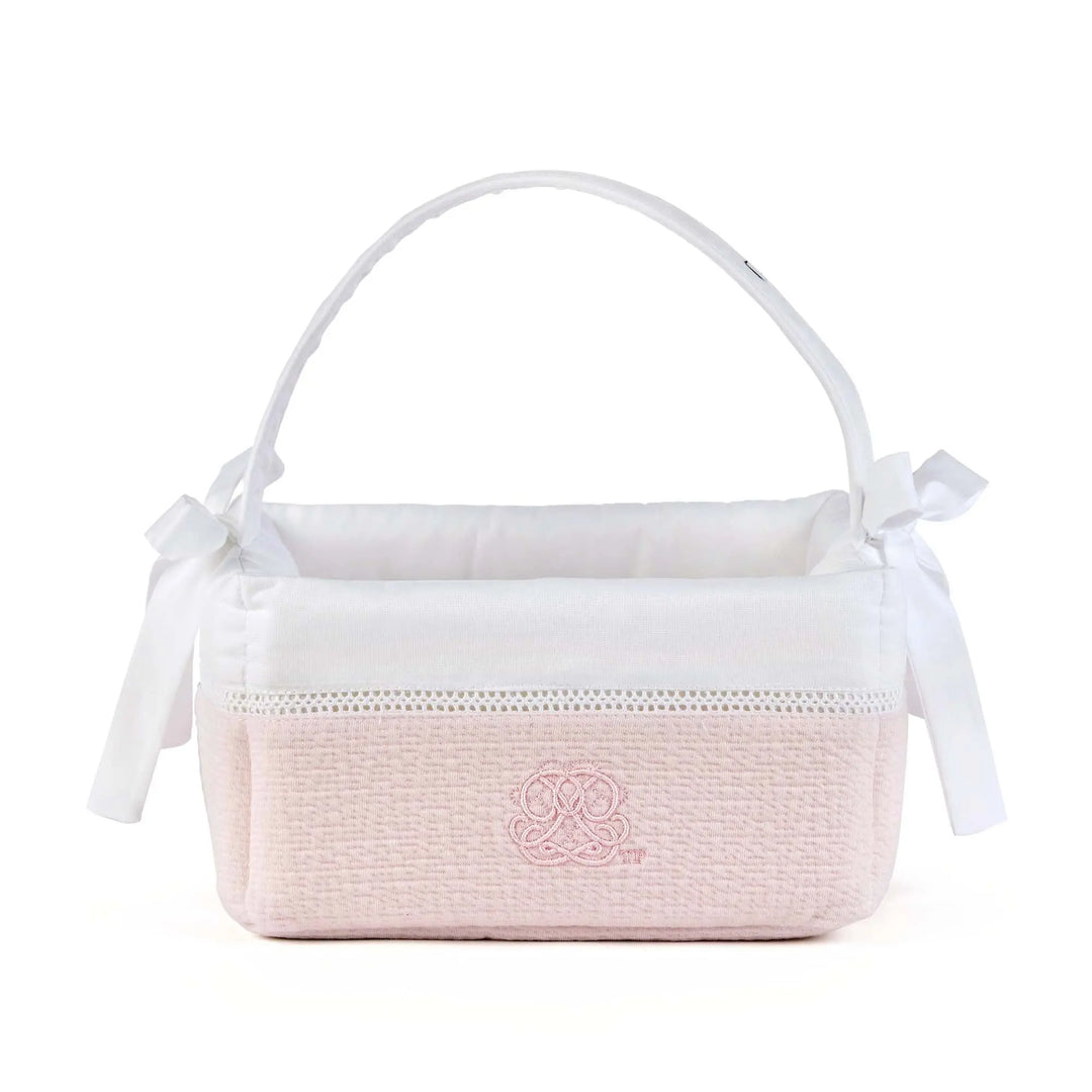 Blue Almonds Ltd Padded Vanity Basket - Cotton Pink Theophile & Patachou