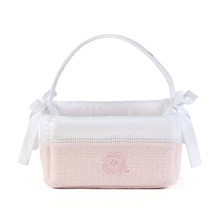 Blue Almonds Ltd Padded Vanity Basket - Cotton Pink Theophile & Patachou