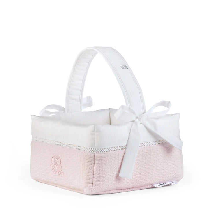 Blue Almonds Ltd Padded Vanity Basket - Cotton Pink Theophile & Patachou