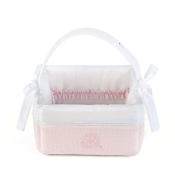 Blue Almonds Ltd Padded Vanity Basket - Cotton Pink Theophile & Patachou