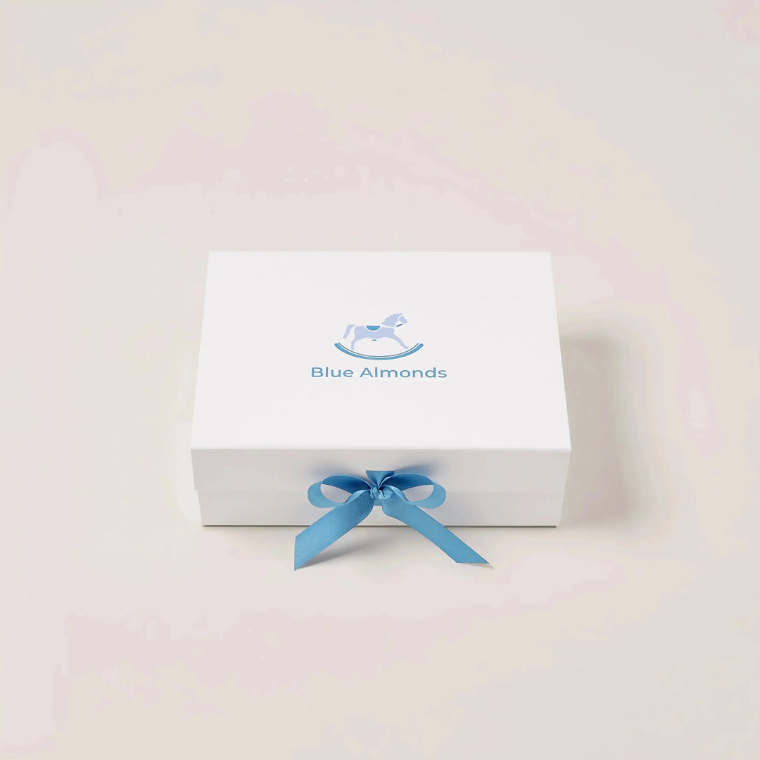 Blue Almonds Ltd Personalised Sheep Baby Gift Set – Pink Blue Almonds