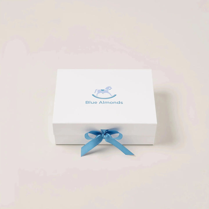 Blue Almonds Ltd Personalised Sheep Baby Gift Set – Pink Blue Almonds