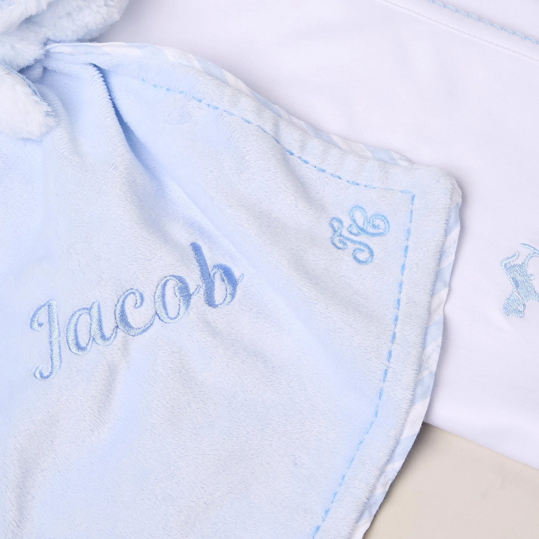 Blue Almonds Ltd Personalised Signature Baby Gift Set – Blue Blue Almonds x Kissy Kissy