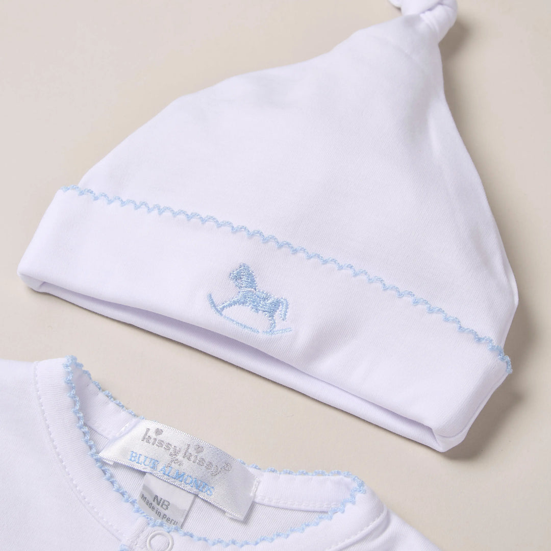 Blue Almonds Ltd Personalised Signature Baby Gift Set – Blue Blue Almonds x Kissy Kissy