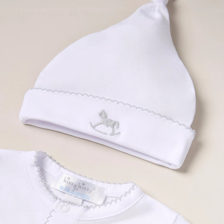 Blue Almonds Ltd Personalised Signature Baby Gift Set – Grey Blue Almonds x Kissy Kissy