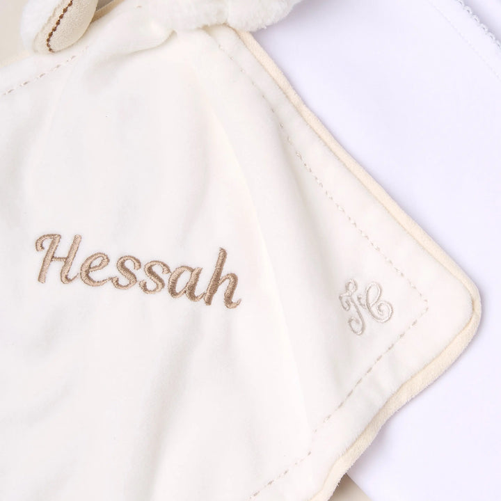 Blue Almonds Ltd Personalised Signature Baby Gift Set – Grey Blue Almonds x Kissy Kissy