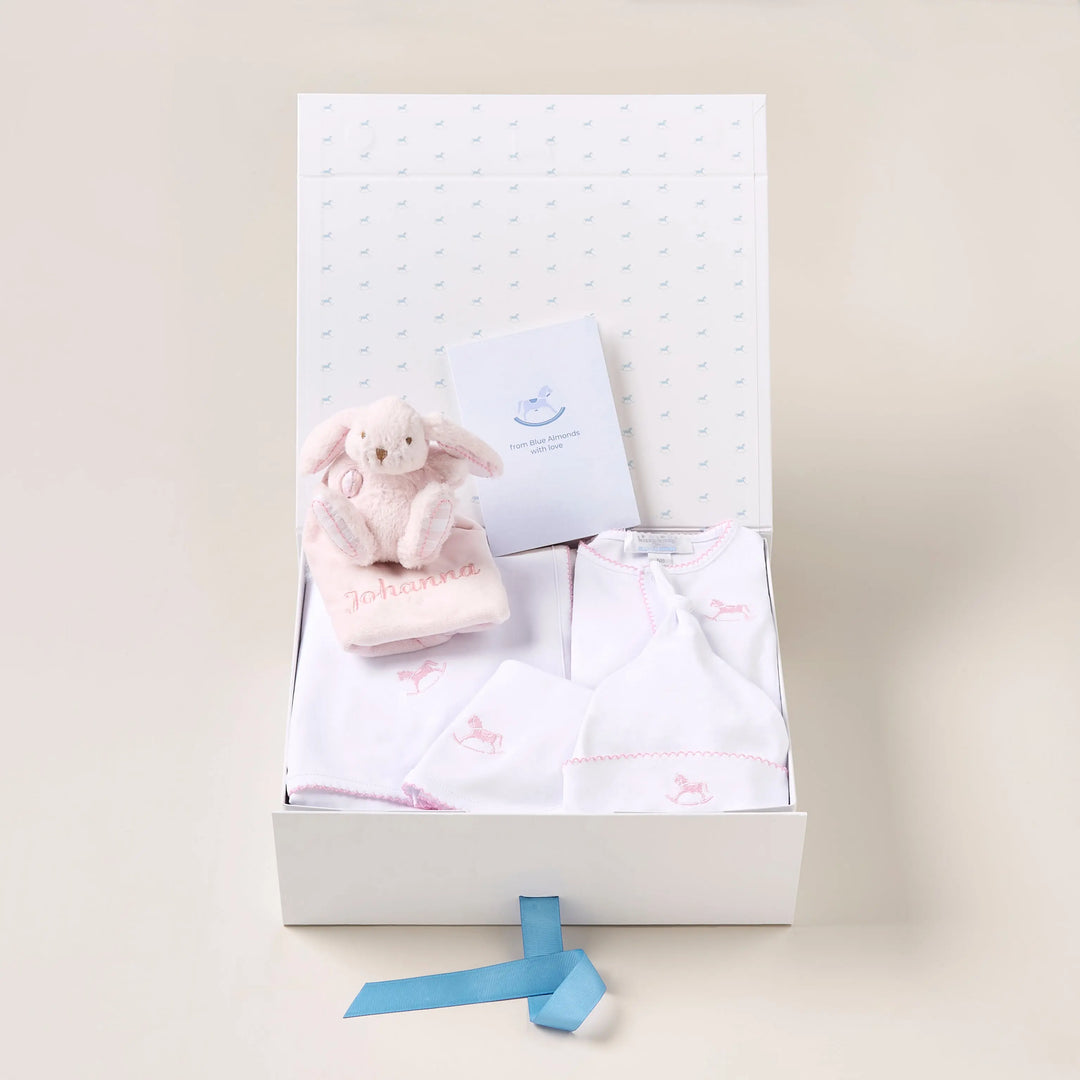 Blue Almonds Ltd Personalised Signature Baby Gift Set – Pink Blue Almonds x Kissy Kissy