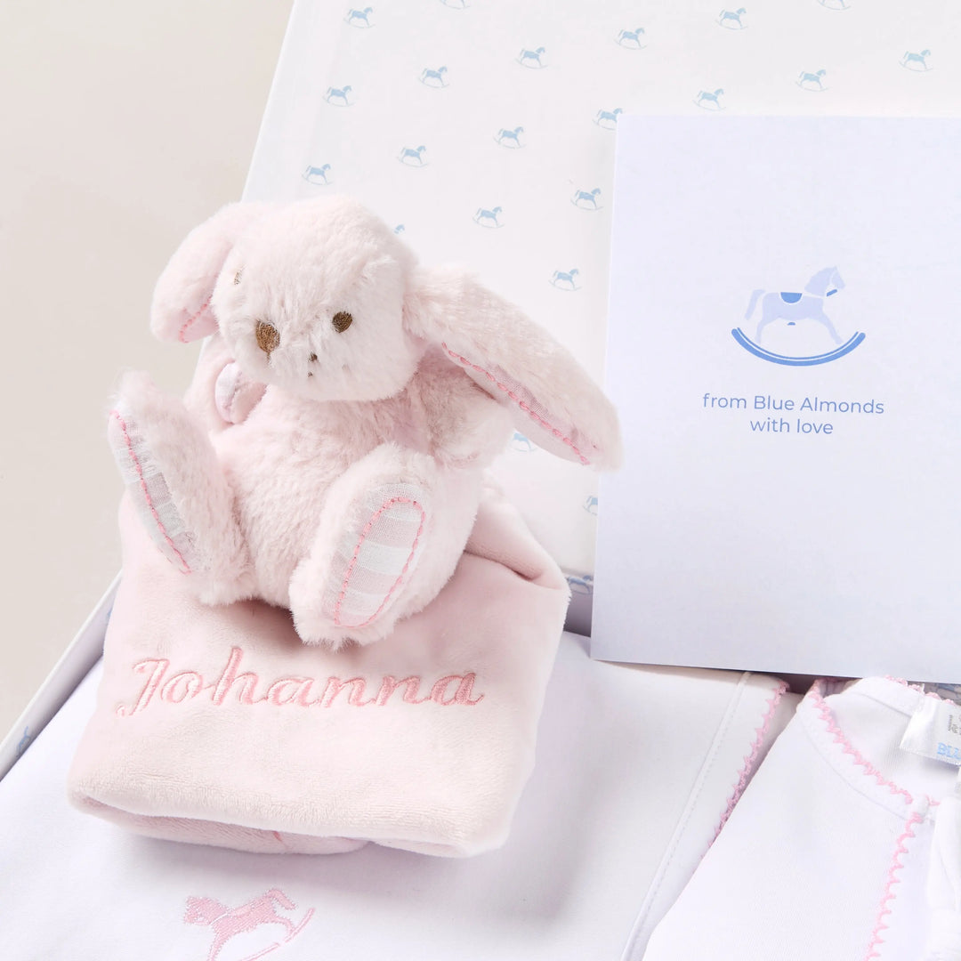 Blue Almonds Ltd Personalised Signature Baby Gift Set – Pink Blue Almonds x Kissy Kissy