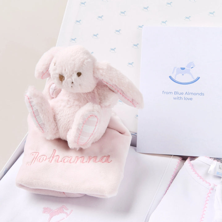 Blue Almonds Ltd Personalised Signature Baby Gift Set – Pink Blue Almonds x Kissy Kissy
