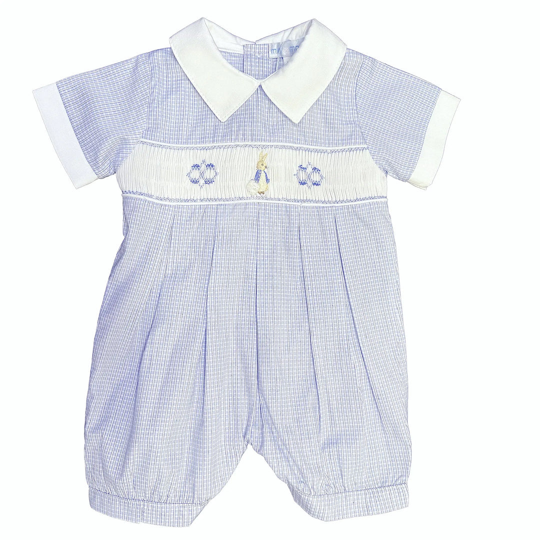 Blue Almonds Ltd Peter Rabbit Check Romper Mini La Mode