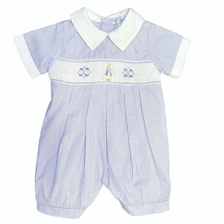 Blue Almonds Ltd Peter Rabbit Check Romper Mini La Mode