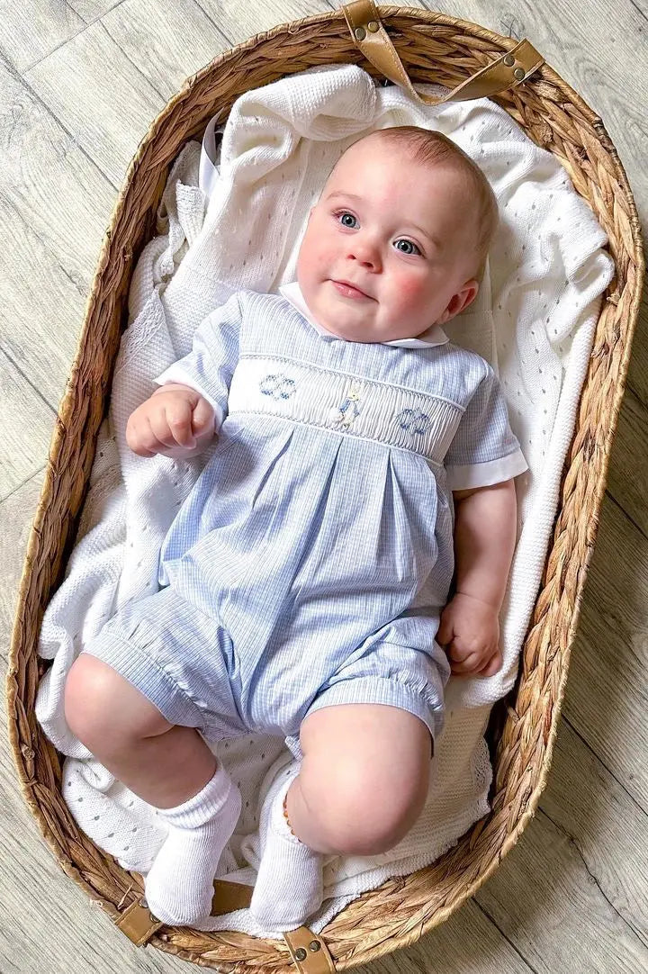 Blue Almonds Ltd Peter Rabbit Check Romper Mini La Mode