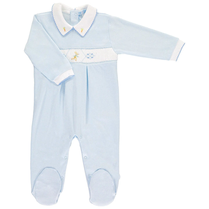 Blue Almonds Ltd Peter Running w Carrots Smocked Footsie Mini La Mode