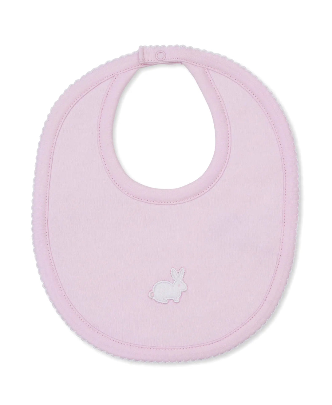 Blue Almonds Ltd Pique Twin Bunnies - Bib - Pink Kissy Kissy