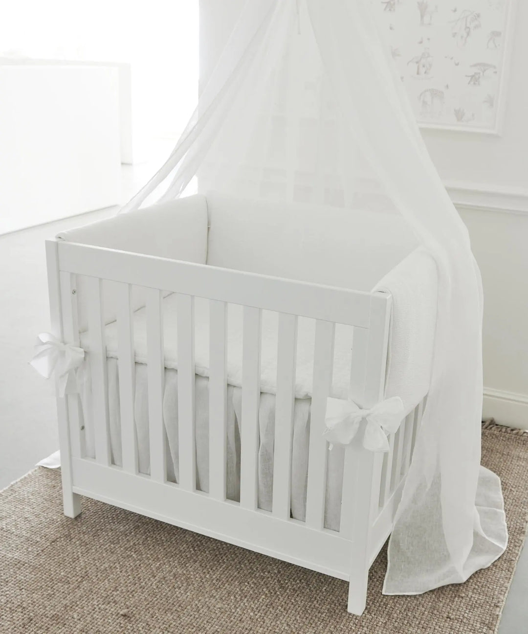 Blue Almonds Ltd Playpen/cradle Bumper - Padded - Safari Theophile & Patachou