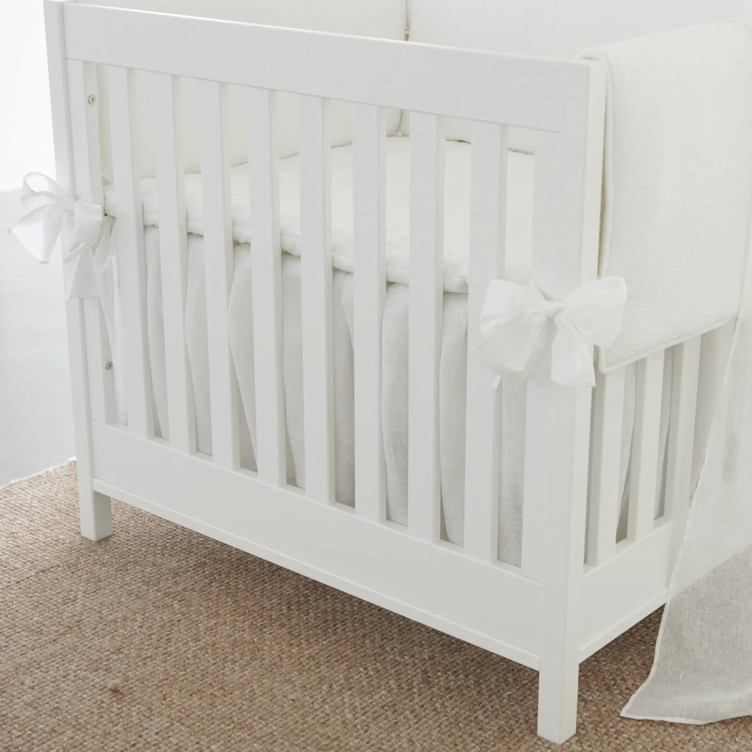 Blue Almonds Ltd Playpen skirt 75x89cm - Linen - Cotton White Theophile & Patachou
