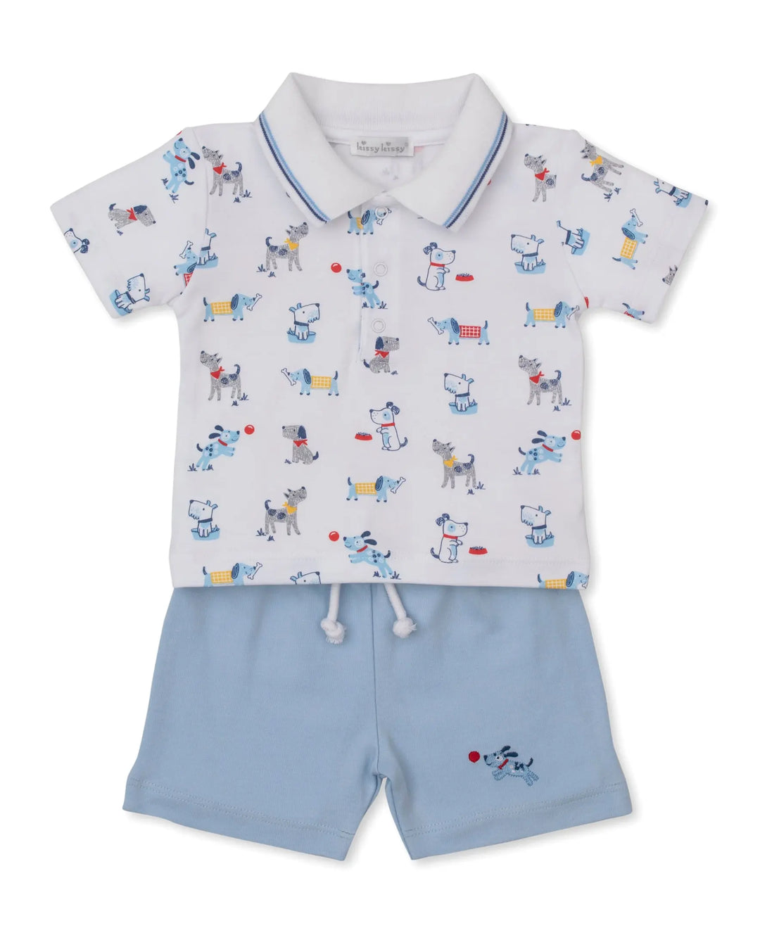 Blue Almonds Ltd Puppy Patch - Bermuda Set Mix - Multi Kissy Kissy