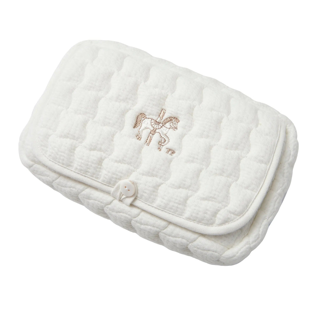 Blue Almonds Ltd Quilted Baby Wipes Cover - Carrousel Theophile & Patachou