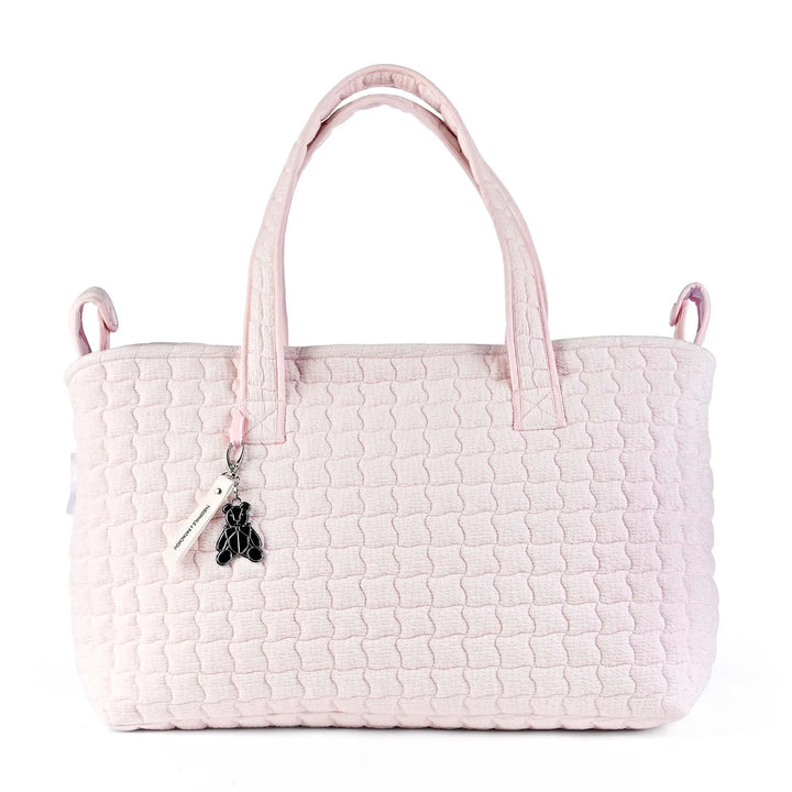 Blue Almonds Ltd Quilted Changing Bag & Mat - Cotton Pink Theophile & Patachou