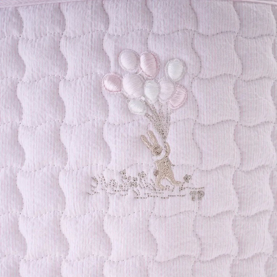 Blue Almonds Ltd Quilted Changing Bag & Mat - Pink Garden Party Theophile & Patachou