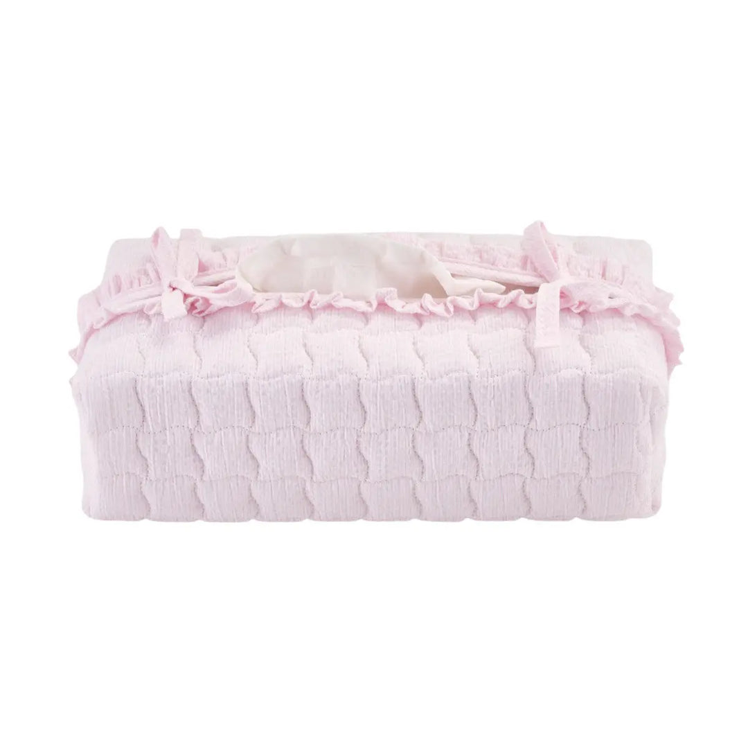 Blue Almonds Ltd Quilted Tissue Box Cover - Pink Garden Party Theophile & Patachou