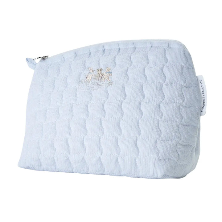Blue Almonds Ltd Quilted Toiletry Bag - Blue Garden Party Theophile & Patachou