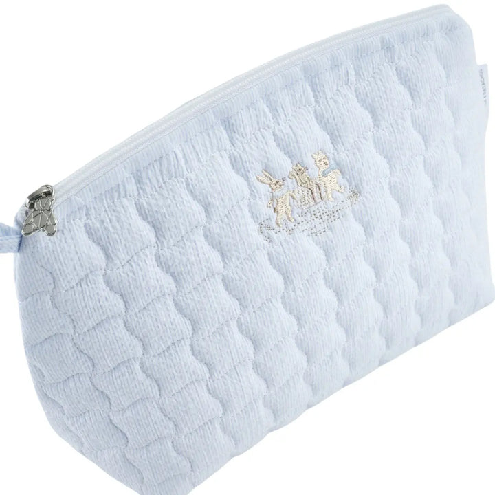 Blue Almonds Ltd Quilted Toiletry Bag - Blue Garden Party Theophile & Patachou