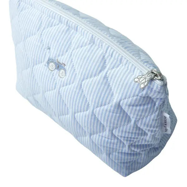 Blue Almonds Ltd Quilted Toiletry Bag - Classic Car Theophile Patachou