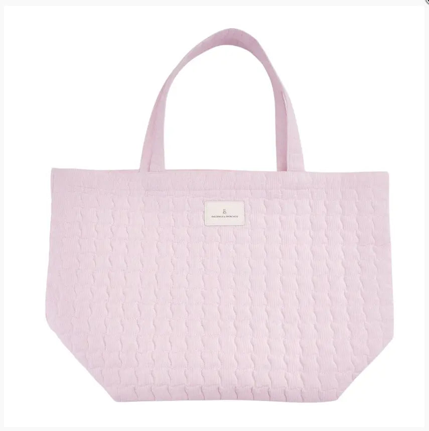 Blue Almonds Ltd Quilted Tote bag  - Pink Garden Party Theophile & Patachou