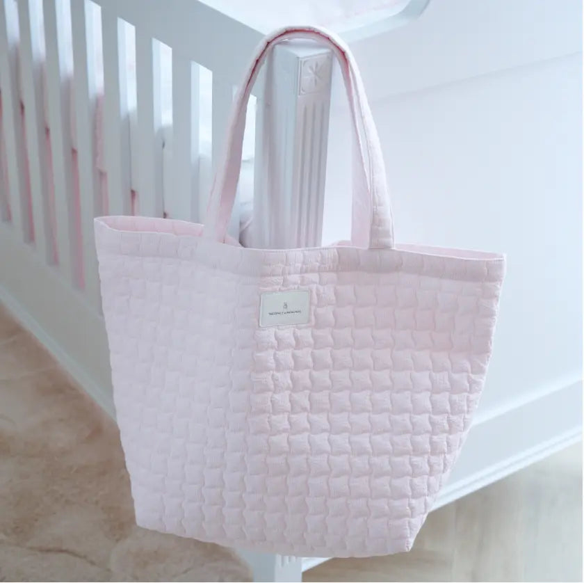 Blue Almonds Ltd Quilted Tote bag  - Pink Garden Party Theophile & Patachou