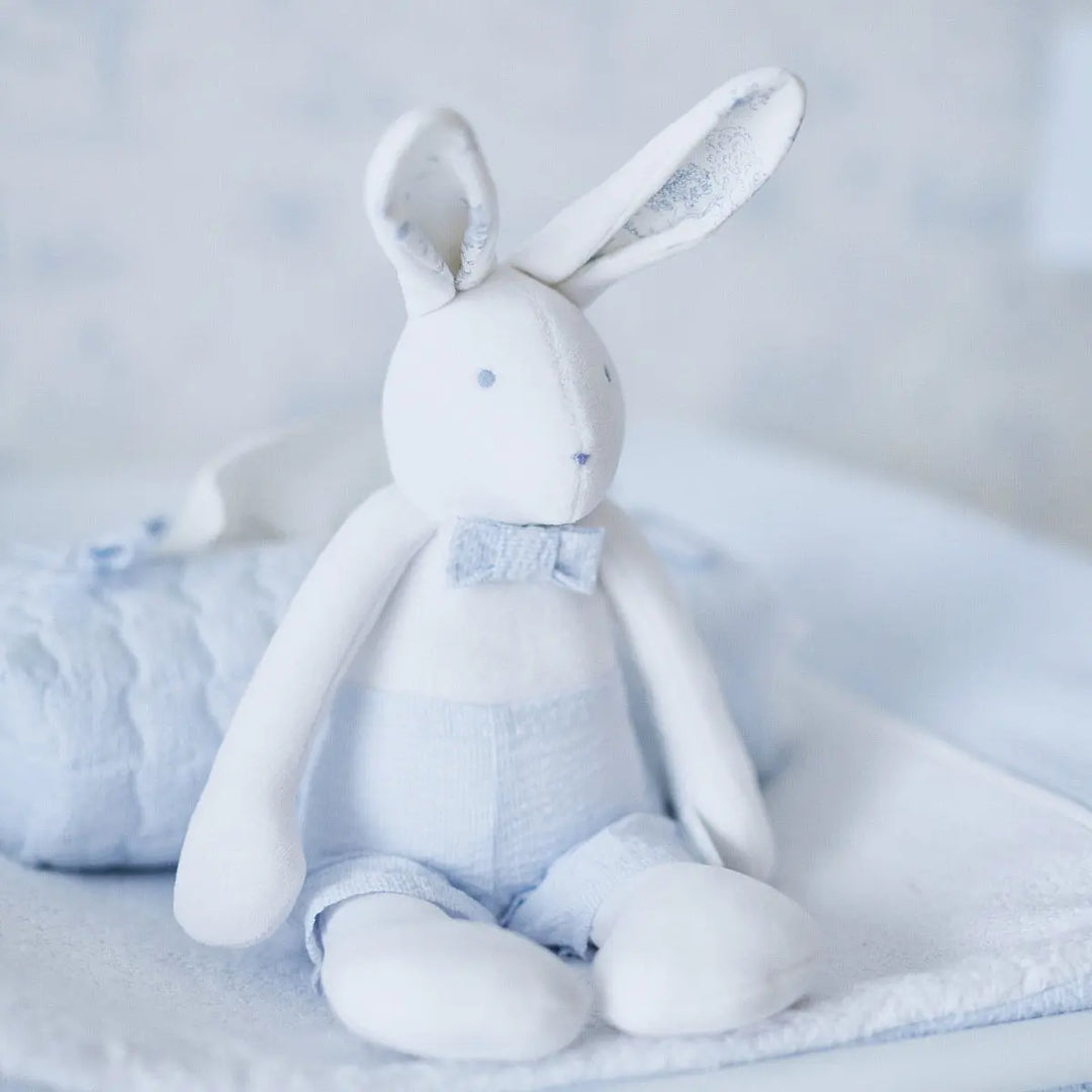 Blue Almonds Ltd Rabbit  Blue Garden Party  - 40cm - Blue Garden Party Theophile & Patachou